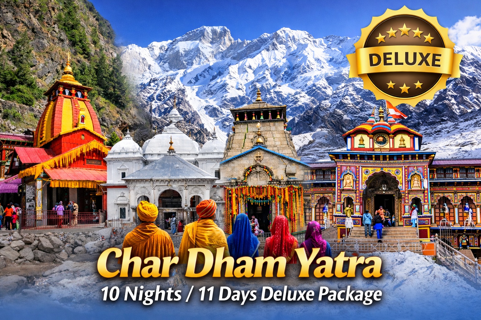 10 Nights 11 Days Char Dham Tour Package