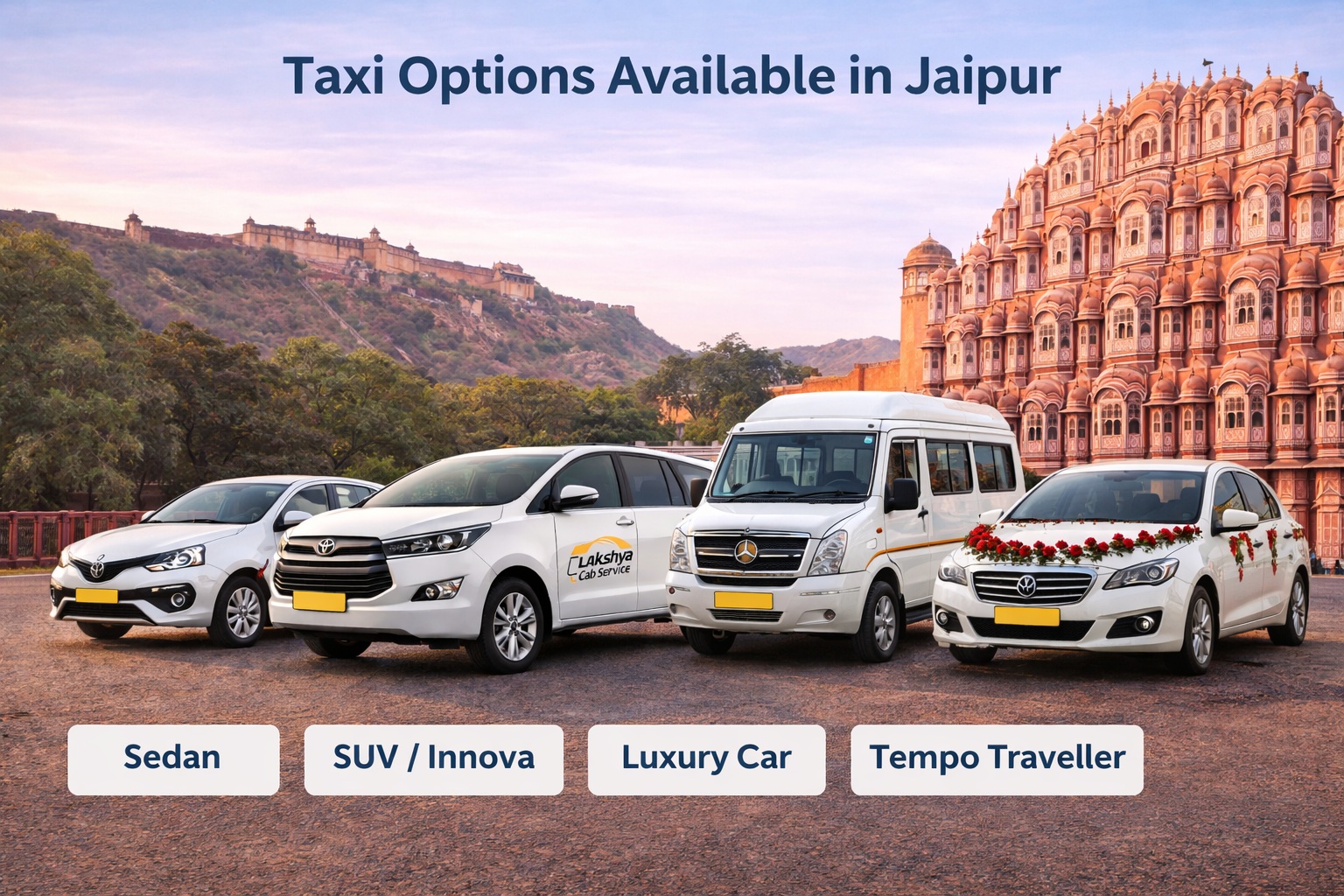 Taxi Options Available in Jaipur