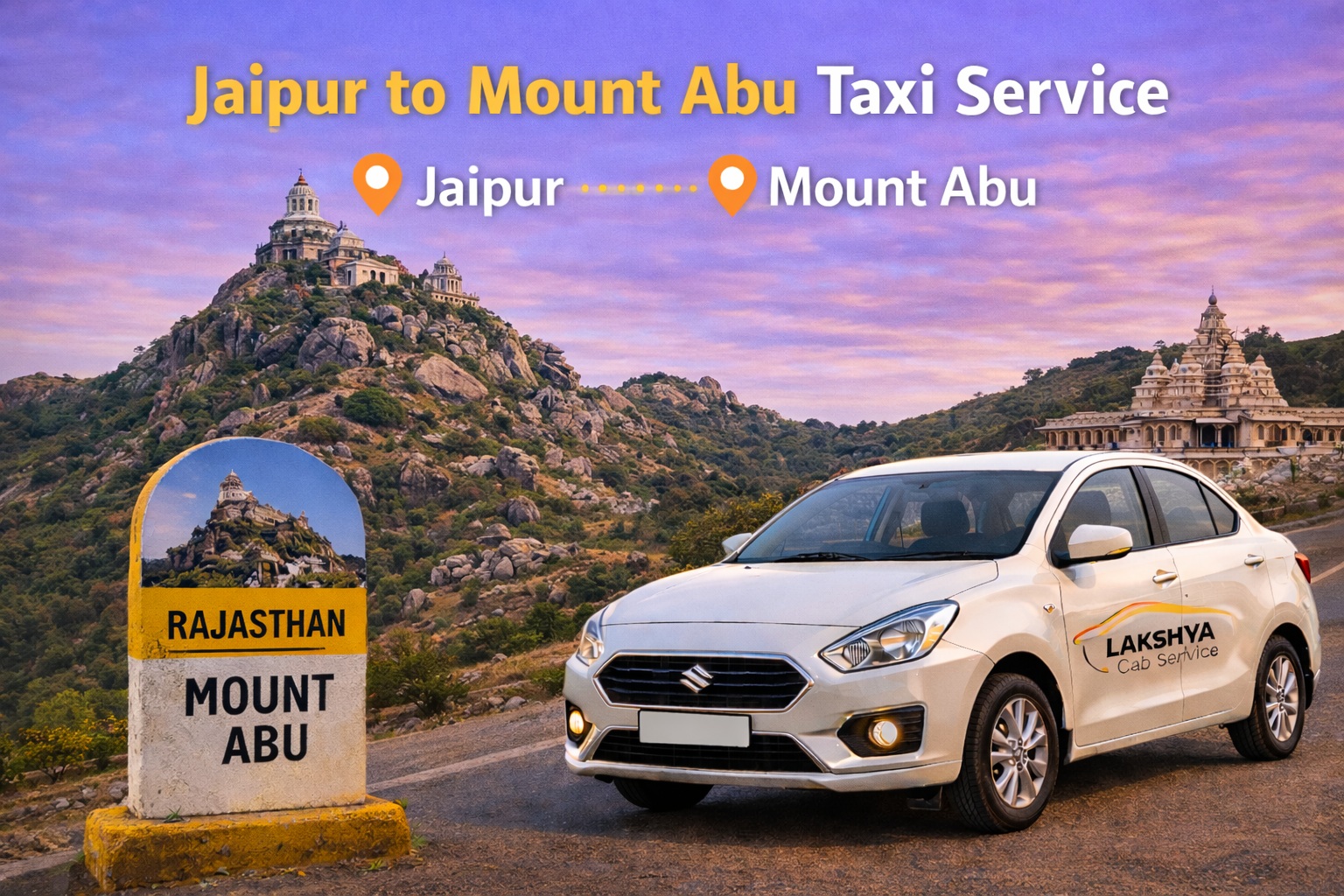 Jaipur to Mount Abu Taxi Service