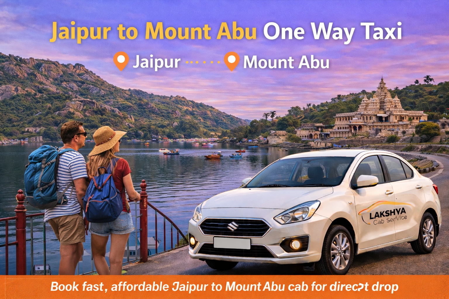 Jaipur to Mount Abu One Way Taxi